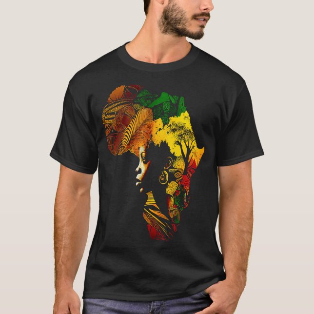 Camiseta Black history month  African American Ancestors' r (Frente)