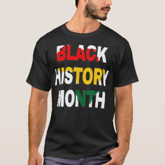 Camiseta Black History Month African American Black Prid