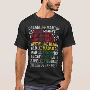 Camiseta Black History Month African American Country Celeb