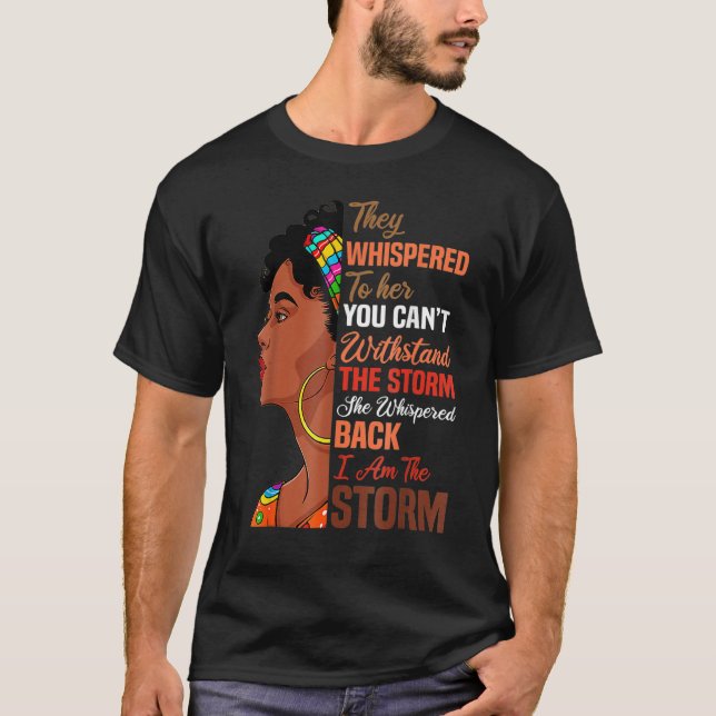 Camiseta Black History Month African American Woman I Am Th (Frente)