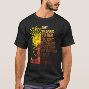 Camiseta Black History Month  African Woman Afro I Am The S