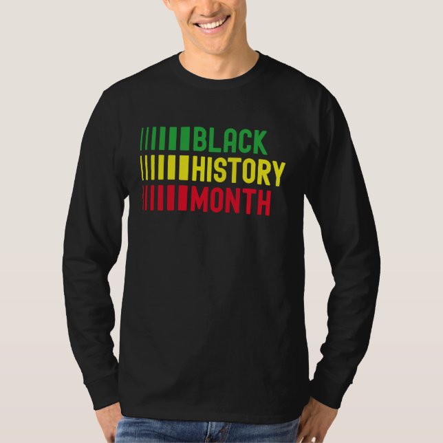 Camiseta Black History Month Afro African Pride Celebration (Frente)