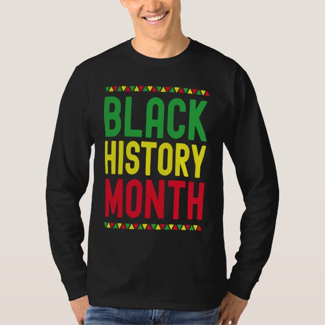 Camiseta Black History Month Afro African Pride Celebration (Frente)