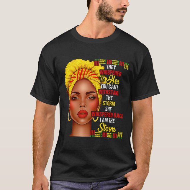 Camiseta Black History Month Afro Black Women Girls I'm The (Frente)