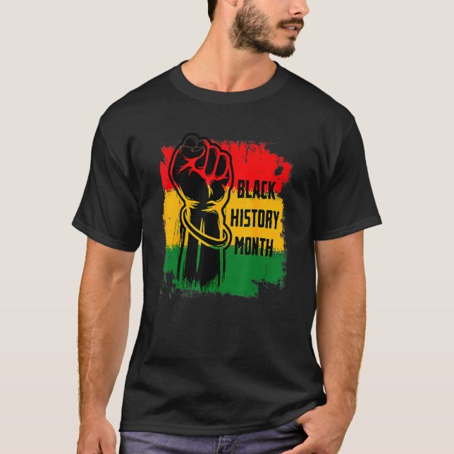 Camiseta Black History Month BHM African For Men Women & Ki (Frente)