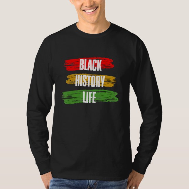 Camiseta Black History Month Black History Life_2 (Frente)
