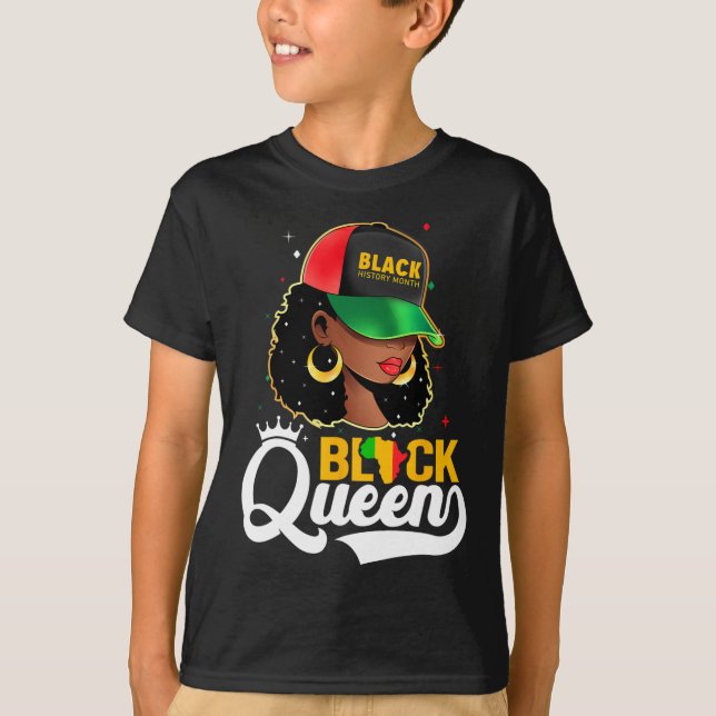 Camiseta Black History Month Black Queen (Frente)
