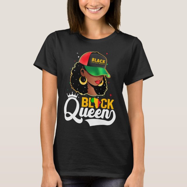 Camiseta Black History Month Black Queen (Frente)