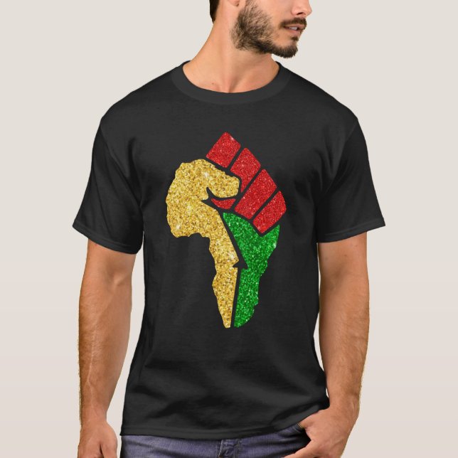 Camiseta Black History Month BLM Melanin African American (Frente)