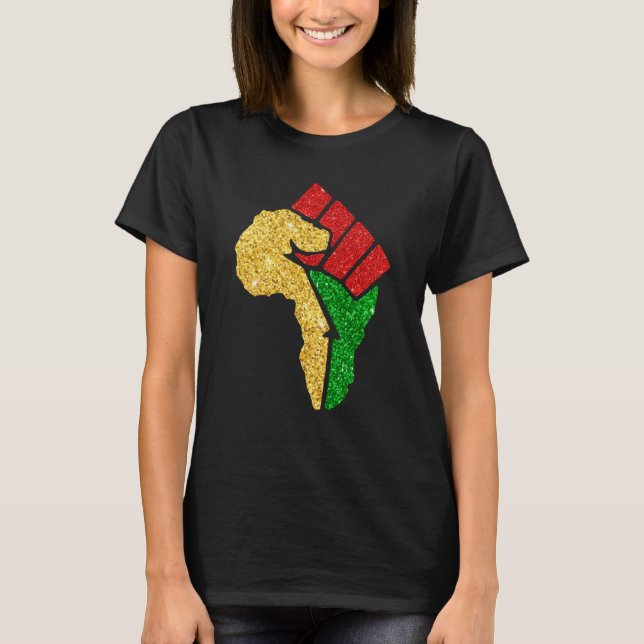Camiseta Black History Month BLM Melanin African American (Frente)