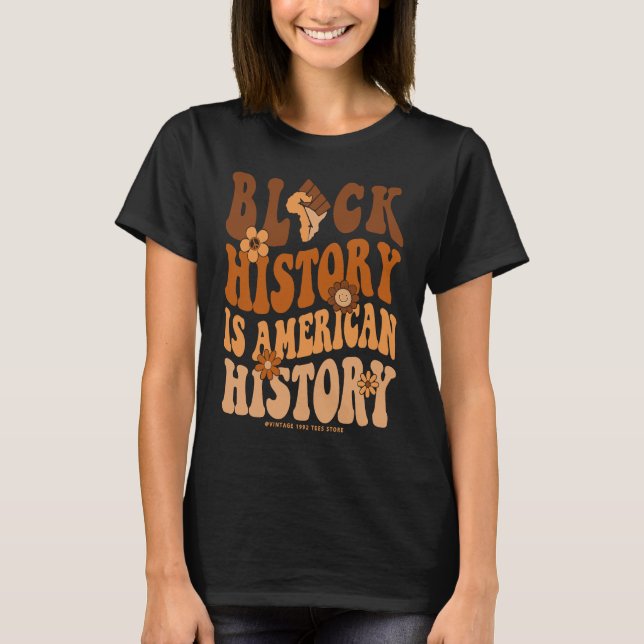 Camiseta Black History Month  BLM Melanin Pride African Ame (Frente)
