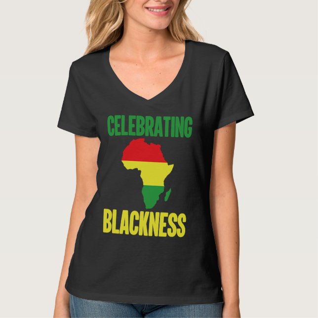 Camiseta Black History Month Decorations Celebrating Blackn (Frente)