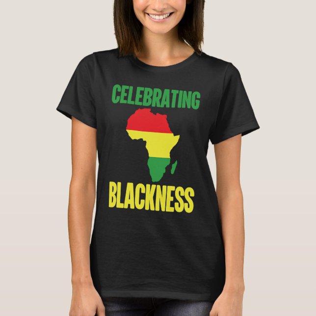 Camiseta Black History Month Decorations Celebrating Blackn (Frente)