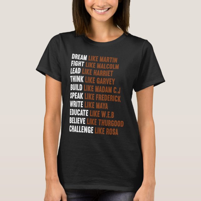 Camiseta Black history month  for women (Frente)