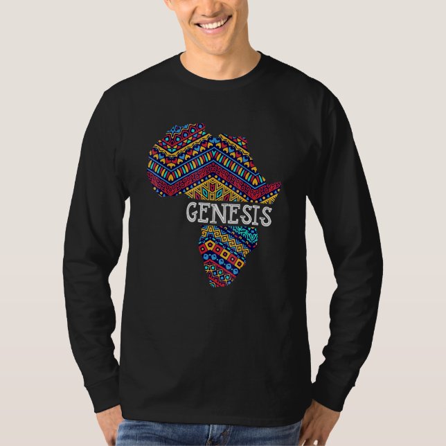 Camiseta Black History Month Genesis African American Gift  (Frente)