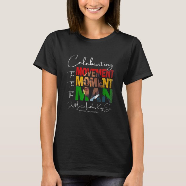 Camiseta Black History Month Martin Sonhou Luther King (Frente)