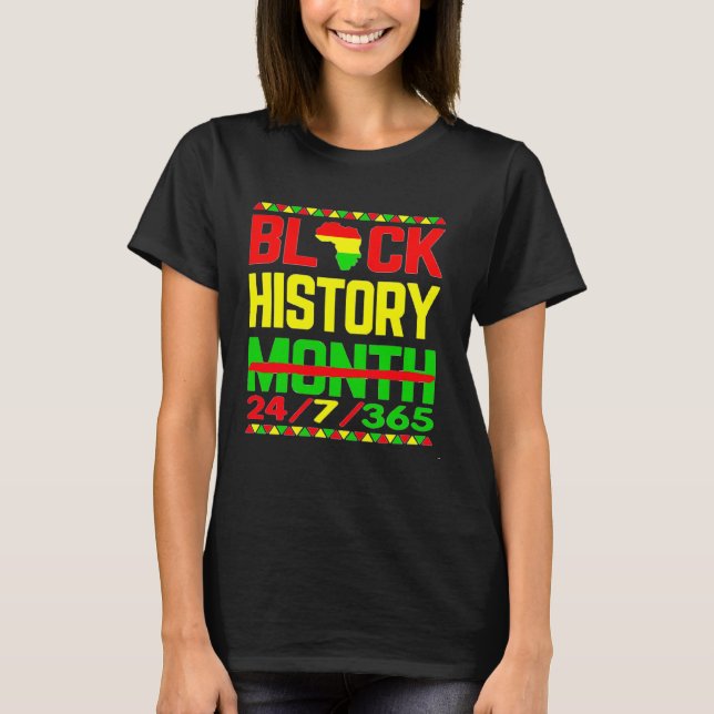 Camiseta Black History Month One Month Cant Hold Our Histor (Frente)