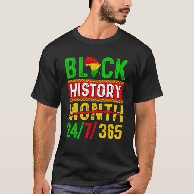 Camiseta Black History Month One Month Cant Hold Our Histor (Frente)