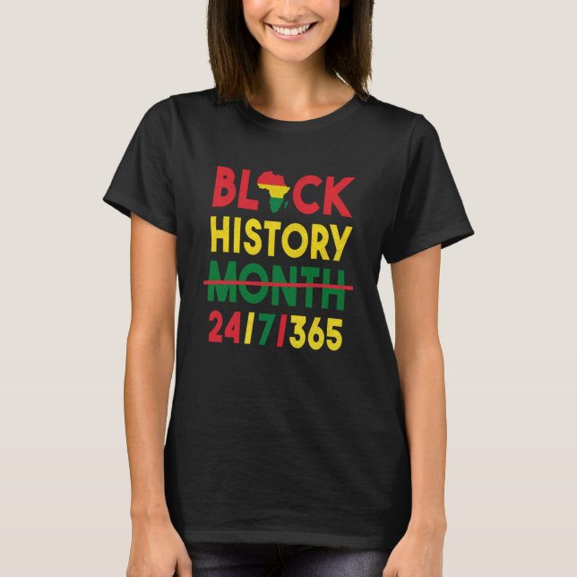Camiseta Black History Month One Month Cant Hold Our Histor (Frente)