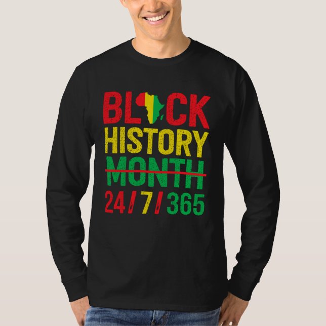Camiseta Black History Month One Month Cant Hold Our Histor (Frente)