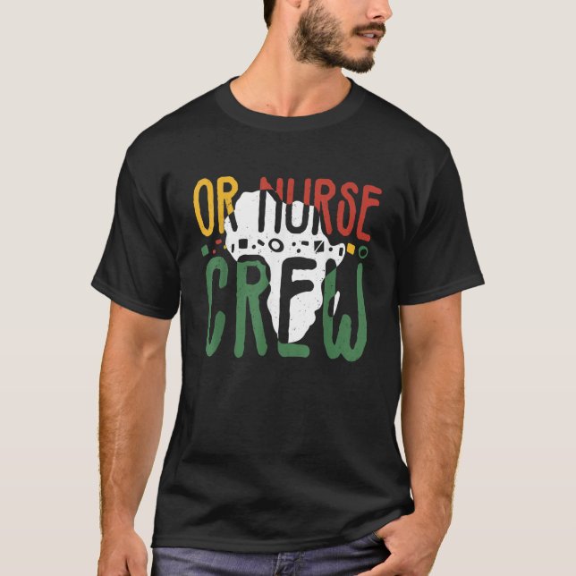 Camiseta Black History Month OR Nurse Crew African Operatin (Frente)