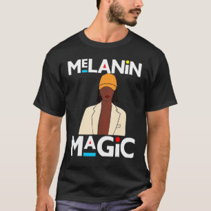 Camiseta Black History Month Sista Melanin Magic Women Aunt