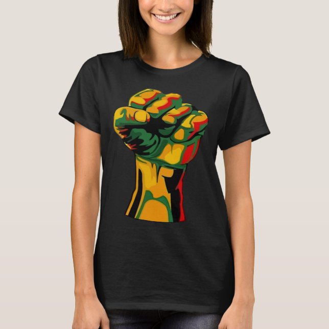 Camiseta Black History Month Strong African For Women Men (Frente)
