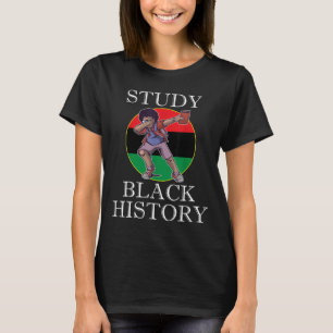 Camiseta Black History Month Study Black History African Am