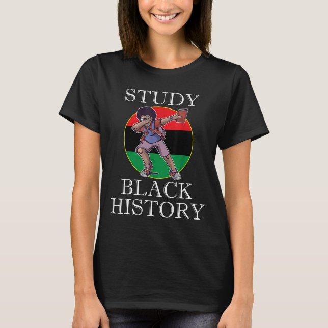 Camiseta Black History Month Study Black History African Am (Frente)