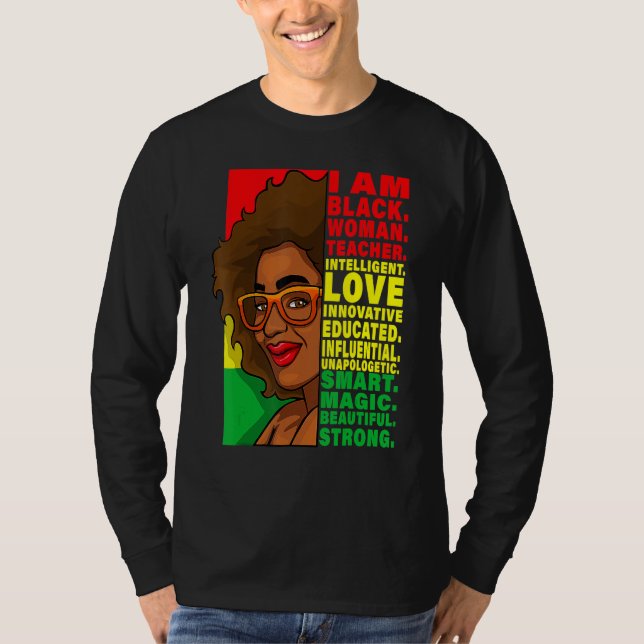 Camiseta Black History Month Teacher Women African Teachers (Frente)