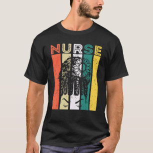 Camiseta Black History Month Vintage Black Woman Nurse Retr