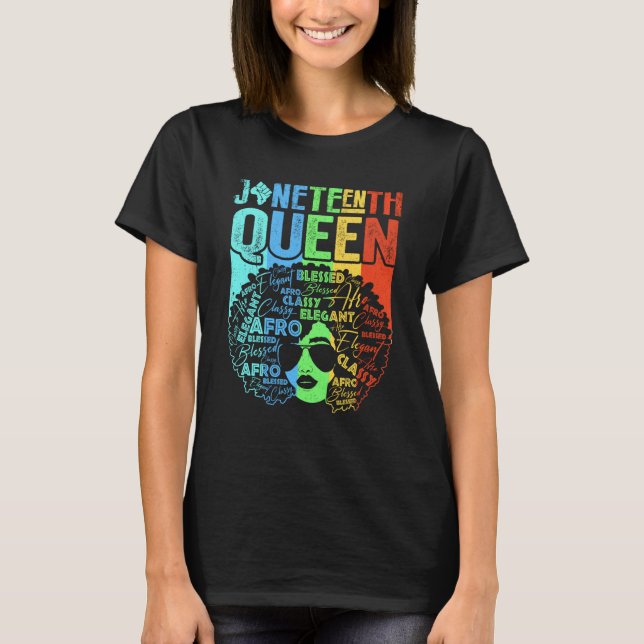 Camiseta Black History Month Women Educated Strong Black Qu (Frente)