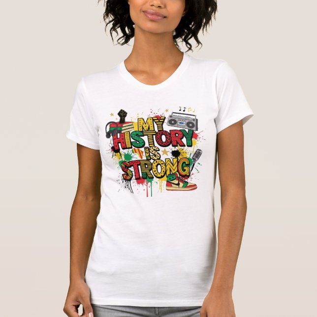 Camiseta Black History Month Womens Strong Activism  (Frente)