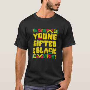 Camiseta Black History Month Young ed & Black Melanin BLM