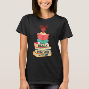Camiseta Black History Monty Lendo Livro Africano Prid