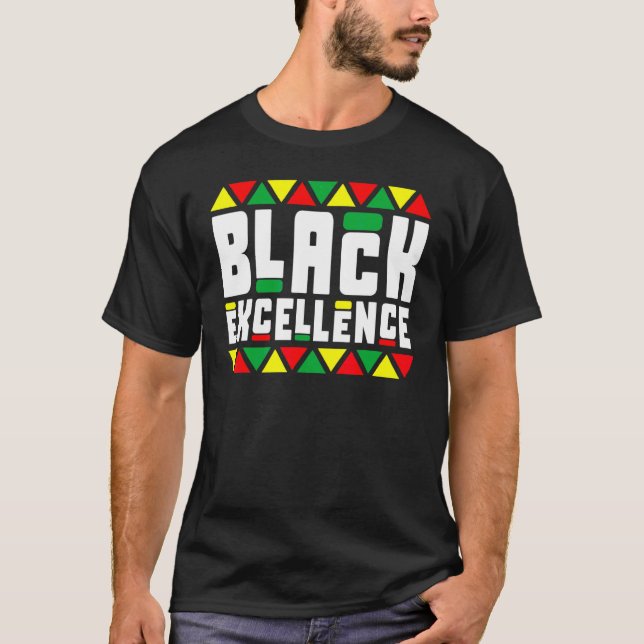 Camiseta Black History Pajamas Afro Black Excellence Black (Frente)