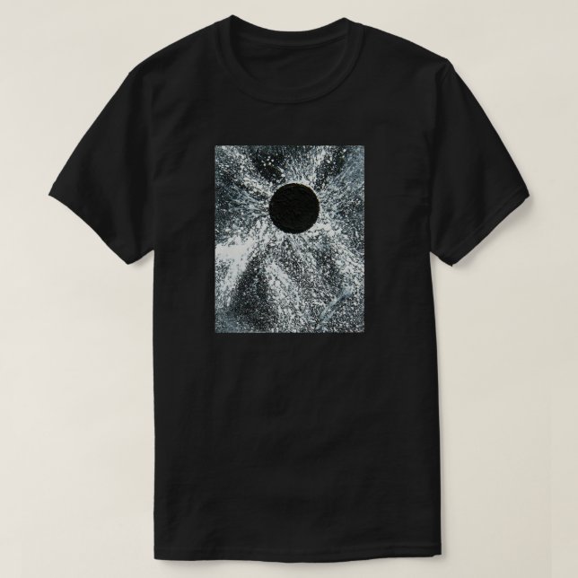 Camiseta Black Hole, Escuro masculino (Frente do Design)