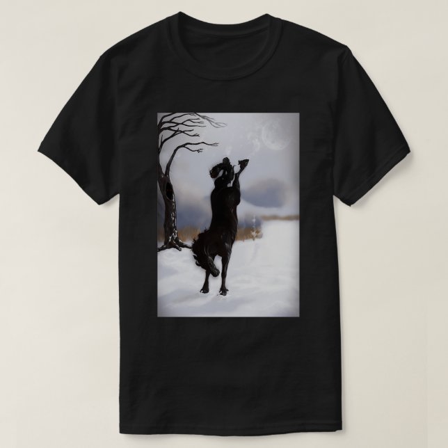 Camiseta Black Horseys Temper (Frente do Design)