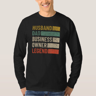 Camiseta Black Husband Dad Business Owner CEO Entrepreneur 