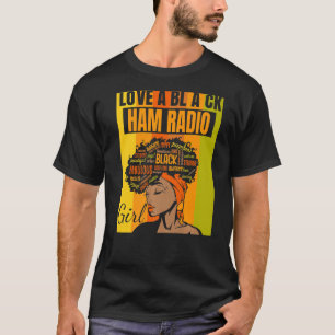 Camiseta Black Independence Day Love a Black Amateur Ham R