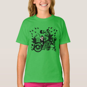 Camiseta Black Irish Swirls and Leprechauns