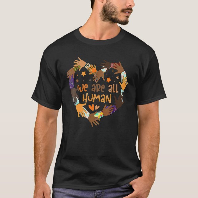 Camiseta Black Is Beautiful Black History Month We Are All  (Frente)