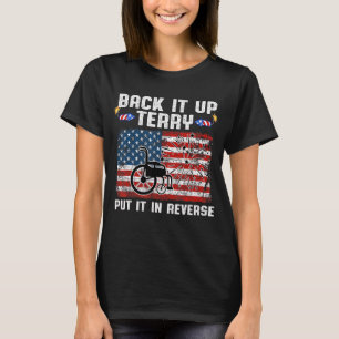 Camiseta Black It Up O Colocou Em Inverso Fogo 4 de julho