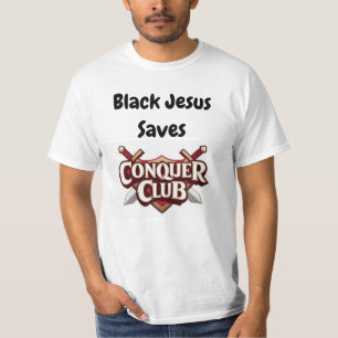 Camiseta Black jesus salva conquer clube