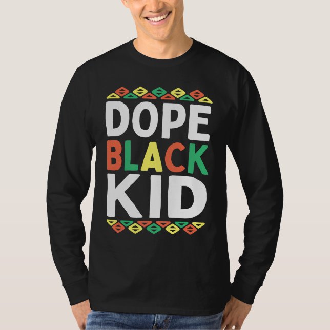 Camiseta Black Kid African American Black History Month Pri (Frente)