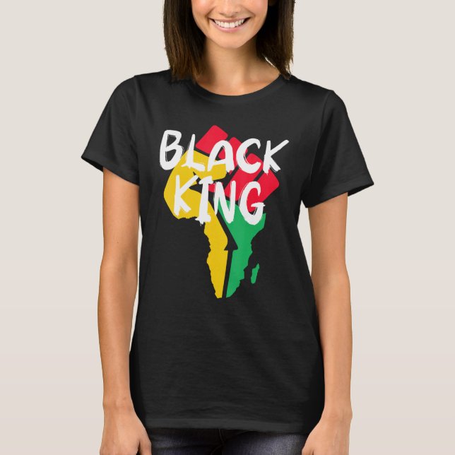 Camiseta Black King Black History Month African American Bl (Frente)