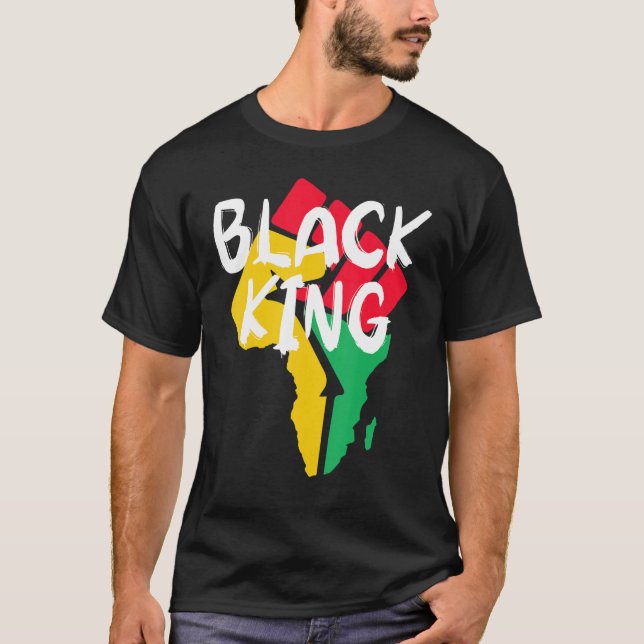 Camiseta Black King Black History Month African American Bl (Frente)