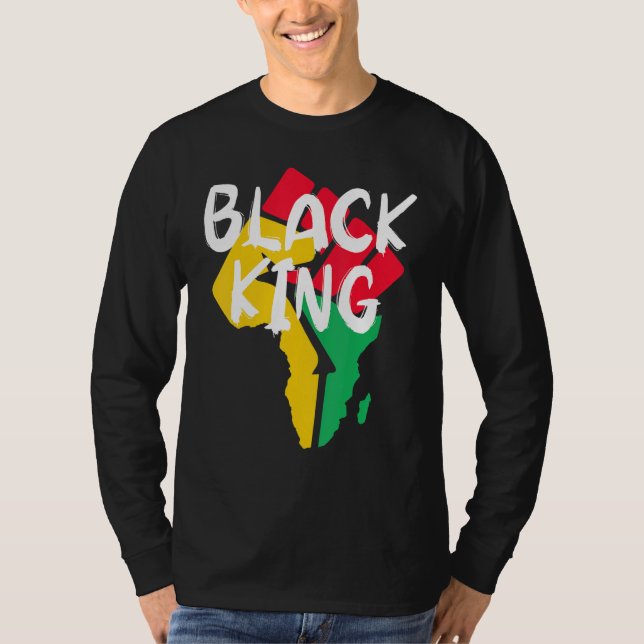 Camiseta Black King Black History Month African American Bl (Frente)