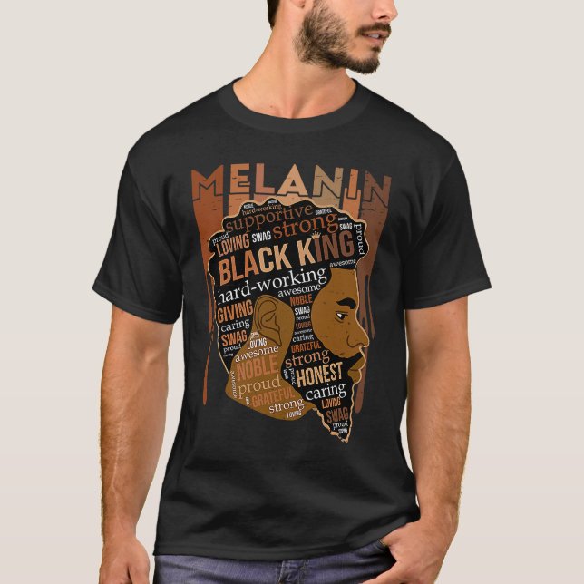 Camiseta Black King  for Boys Men History Month Africa Trib (Frente)