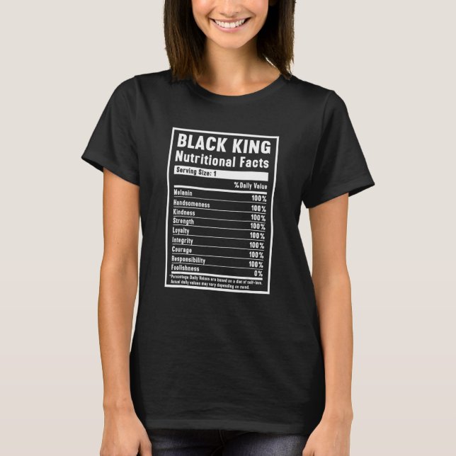 Camiseta Black King Nutrition Fata a História Negra Mês Bla (Frente)